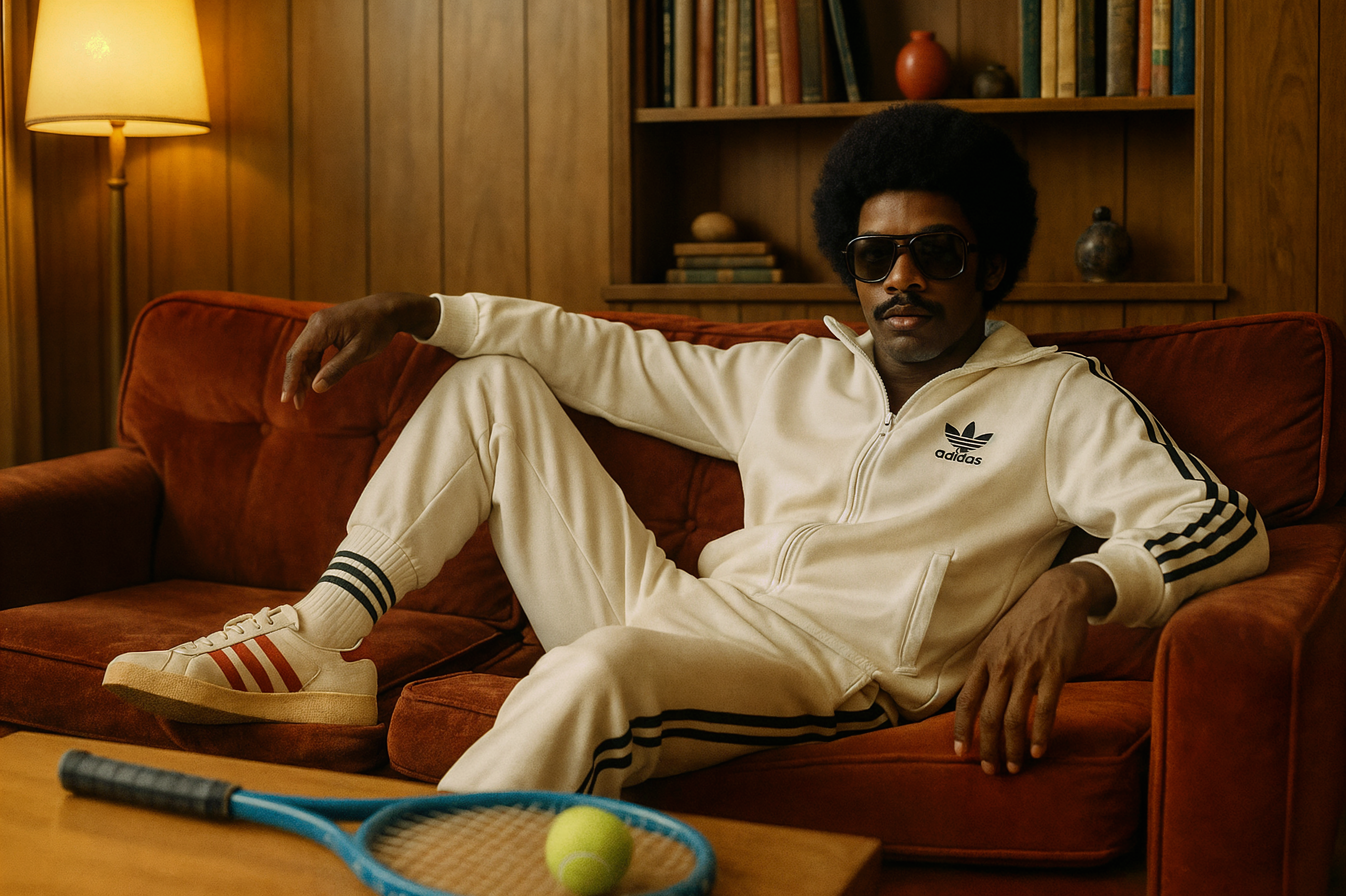 Adidas Man on Couch